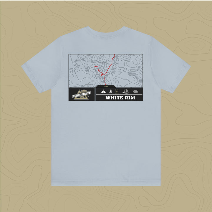 White Rim Trail - Adventure Life Trail Topographic Garment Dyed Tee