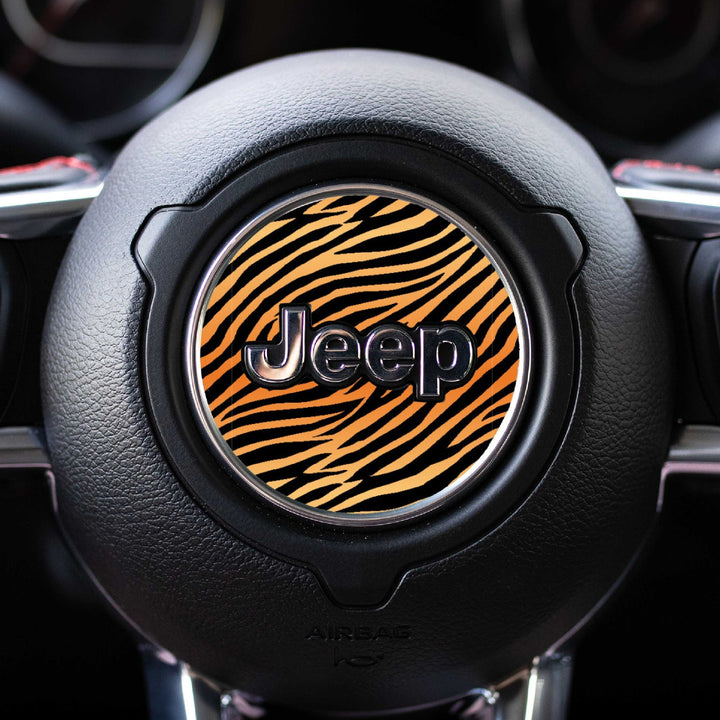 Animal Print Steering Wheel Decal for Jeep