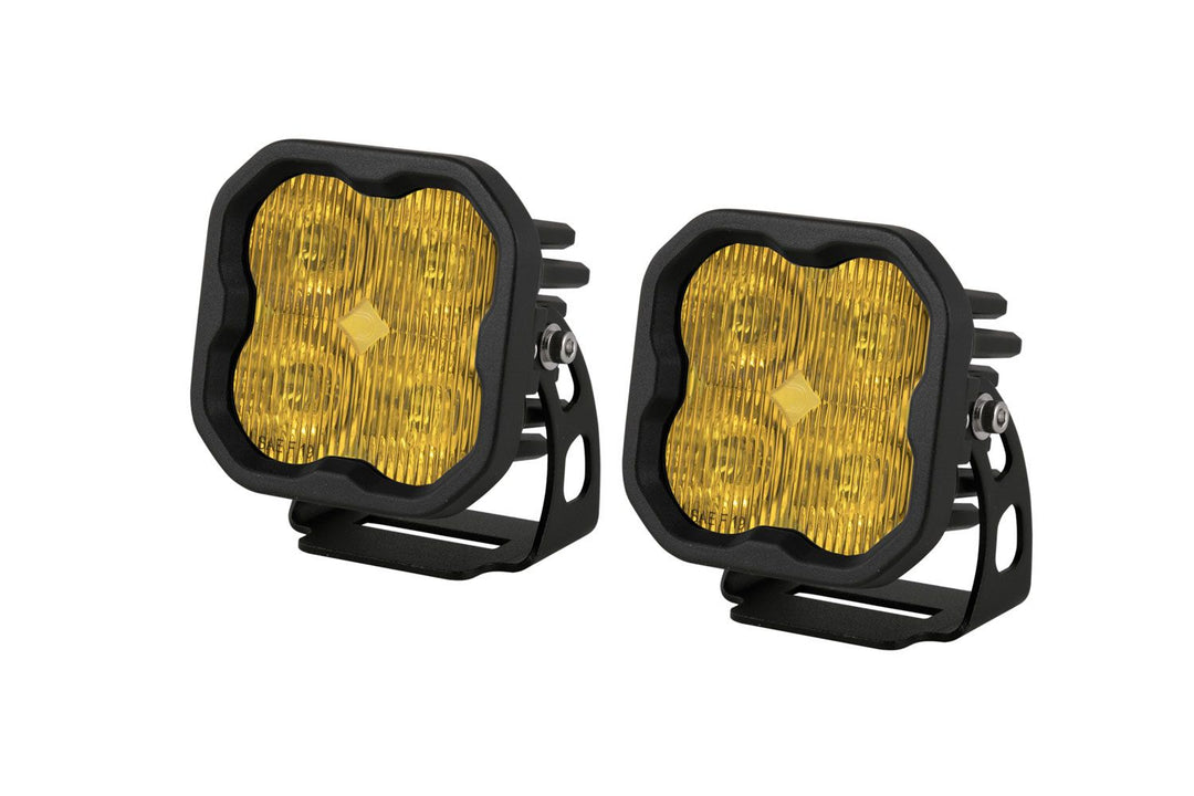 Stage Series 3" SAE Yellow Pro LED Pod (pair) - AdventureLifeDecals