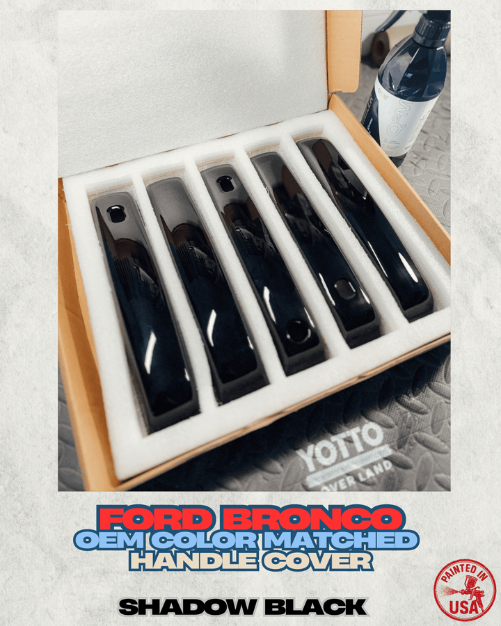 Ford Bronco Painted Handle Covers With Smart Entry *Seamless Fitment | Shadow Black - G1 - In Stock | 4 Door | |