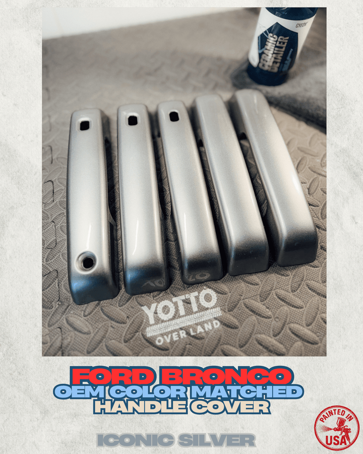 Ford Bronco Painted Handle Covers With Smart Entry *Seamless Fitment | Iconic Silver Metallic - JS - In Stock | 4 Door | |