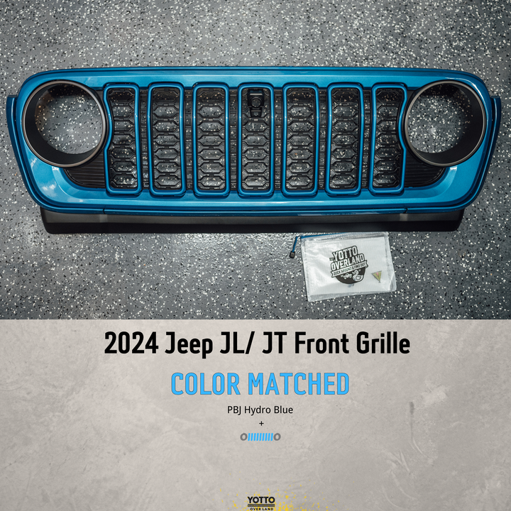 Custom Paint Matched Front Grille – Refreshed Style fits Jeep Wrangler JL/ Gladiator JT