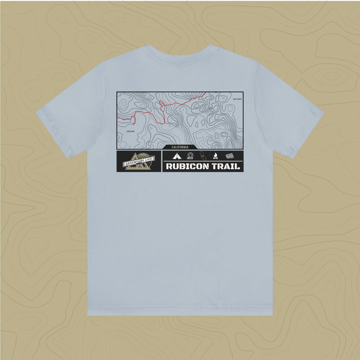 Rubicon Trail - Adventure Life Trail Topographic Garment Dyed Tee