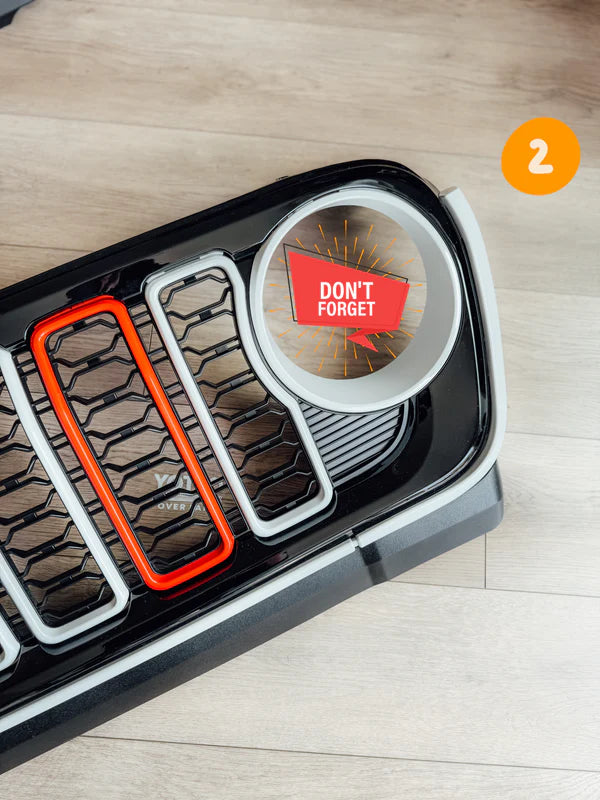 Slot, Trim & Chin Customization/Raptorize Add-on for 24 Jeep JL/JT Grille