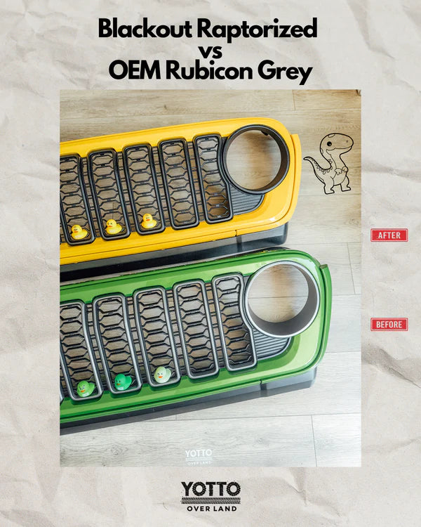 Slot, Trim & Chin Customization/Raptorize Add-on for 24 Jeep JL/JT Grille