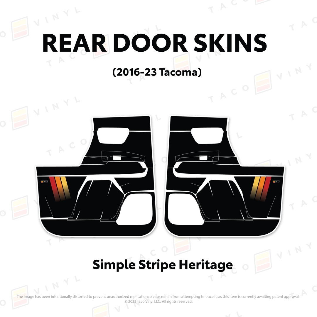 2016-23 Tacoma Door Skins