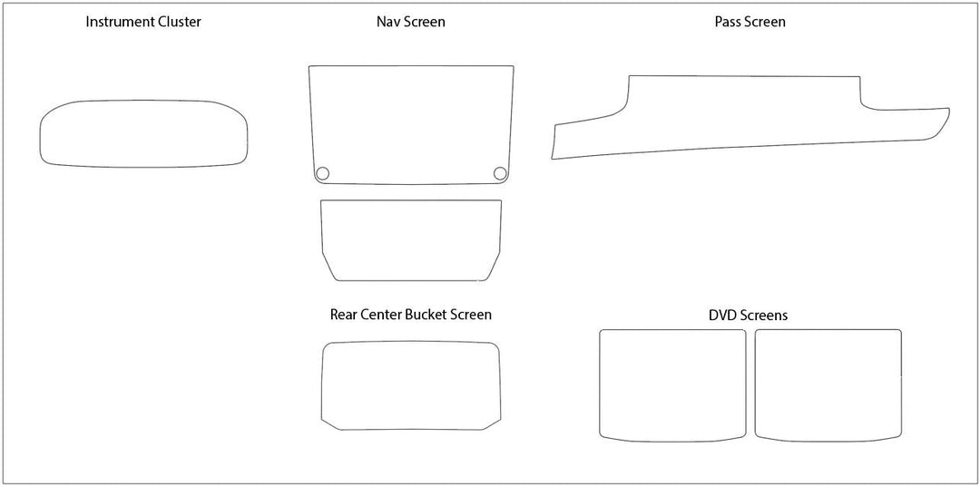 Jeep Grand Wagoneer Screen ProTech Kit