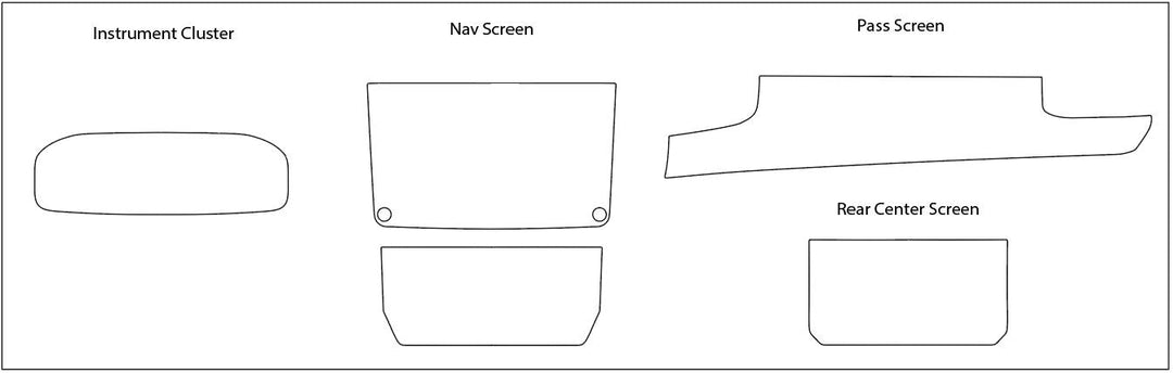 Jeep Grand Wagoneer Screen ProTech Kit