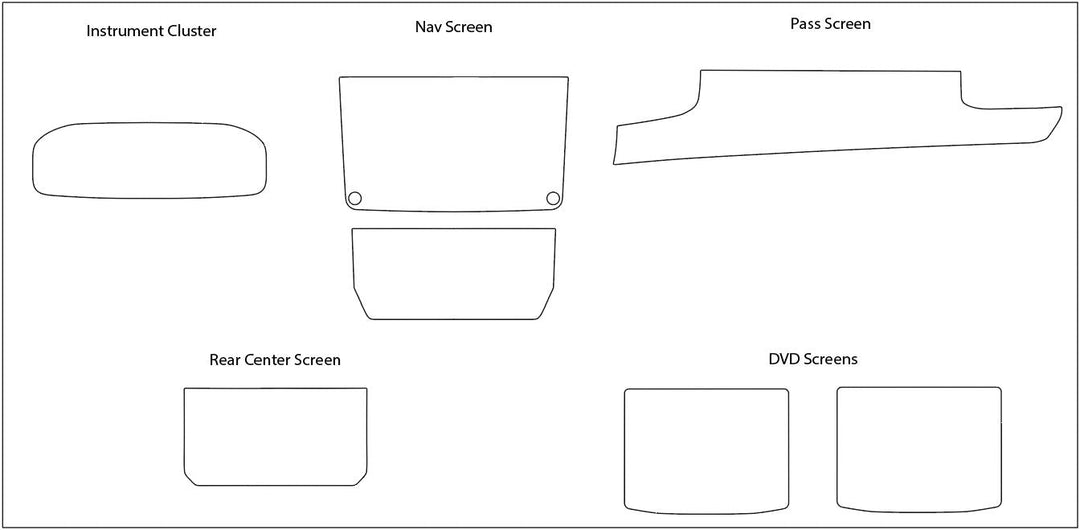 Jeep Grand Wagoneer Screen ProTech Kit