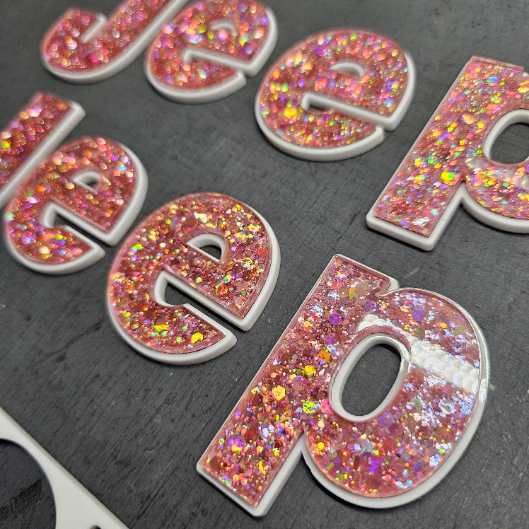 Jeep Wrangler/Gladiator Fender Emblems - PAIR L/R Sides - Two Color Stacked