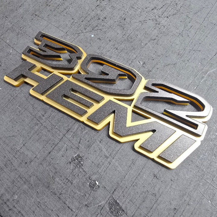 Laser Cut Acrylic "392 Hemi" Emblems