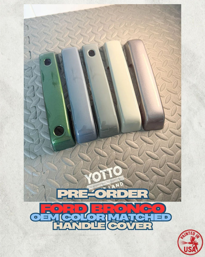 Ford Bronco Painted Handle Covers With Smart Entry *Seamless Fitment | Avalanche - DR | 4 Door | |