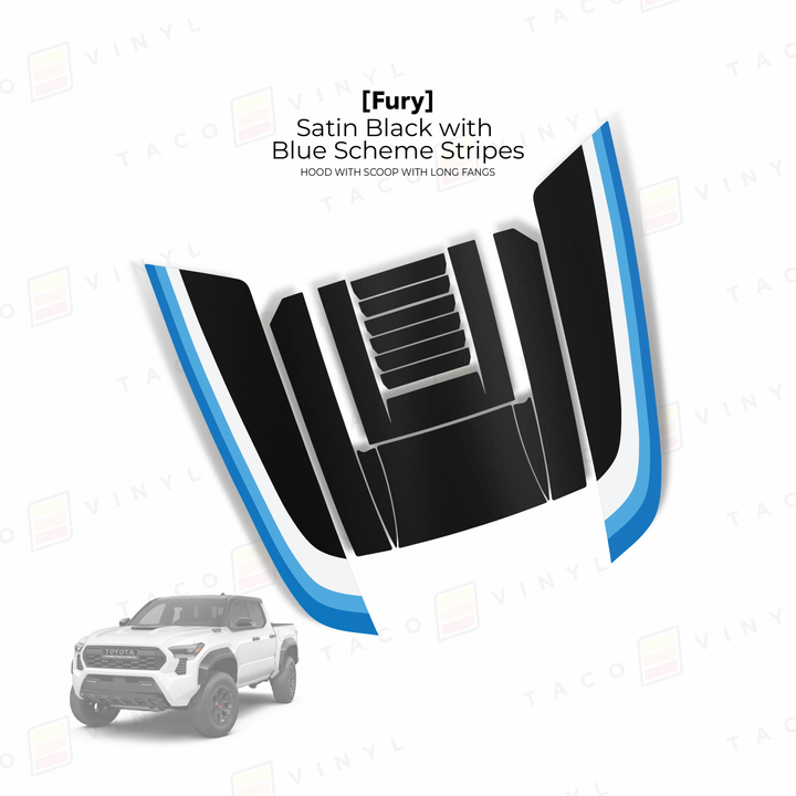 2024+ Tacoma Fury Hood Scoop Stamp (W/ Long Fangs)