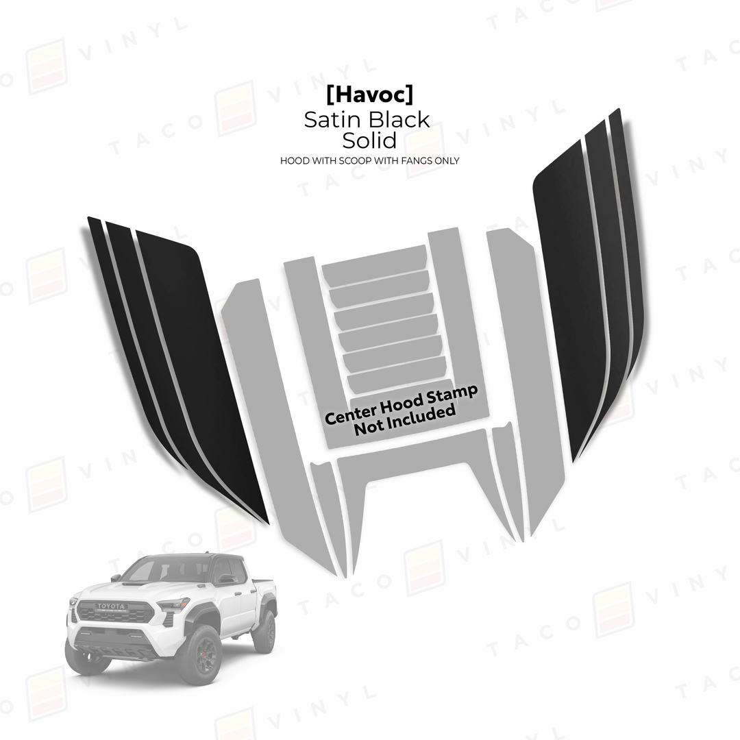 2024+ Tacoma Havoc Hood Scoop Stamp (W/ Fangs only)