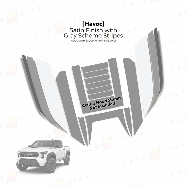 2024+ Tacoma Havoc Hood Scoop Stamp (W/ Fangs only)
