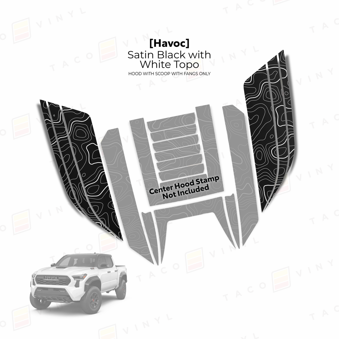 2024+ Tacoma Havoc Hood Scoop Stamp (W/ Fangs only)