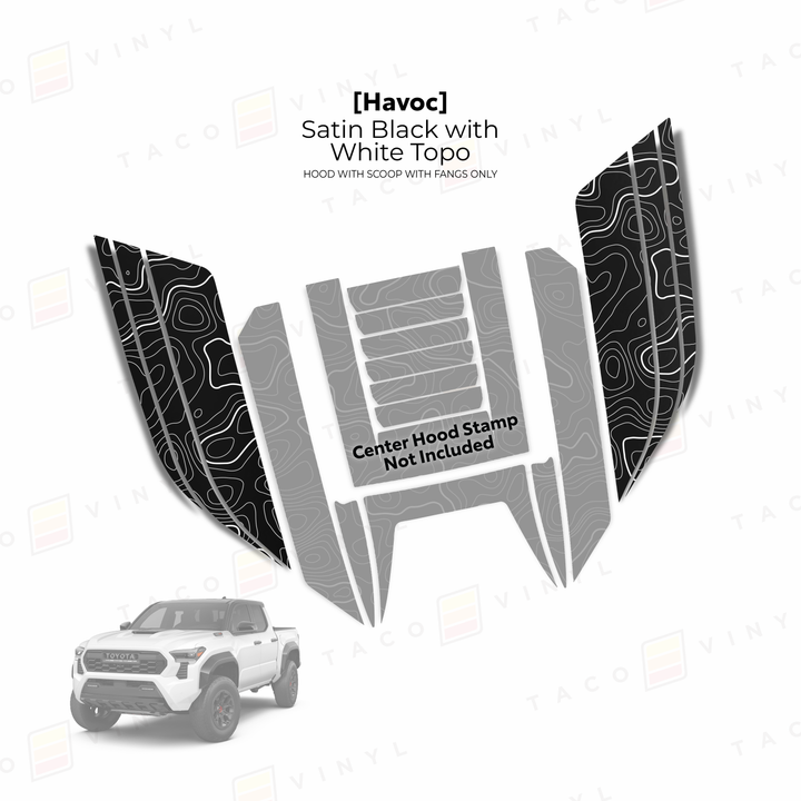 2024+ Tacoma Havoc Hood Scoop Stamp (W/ Fangs only)