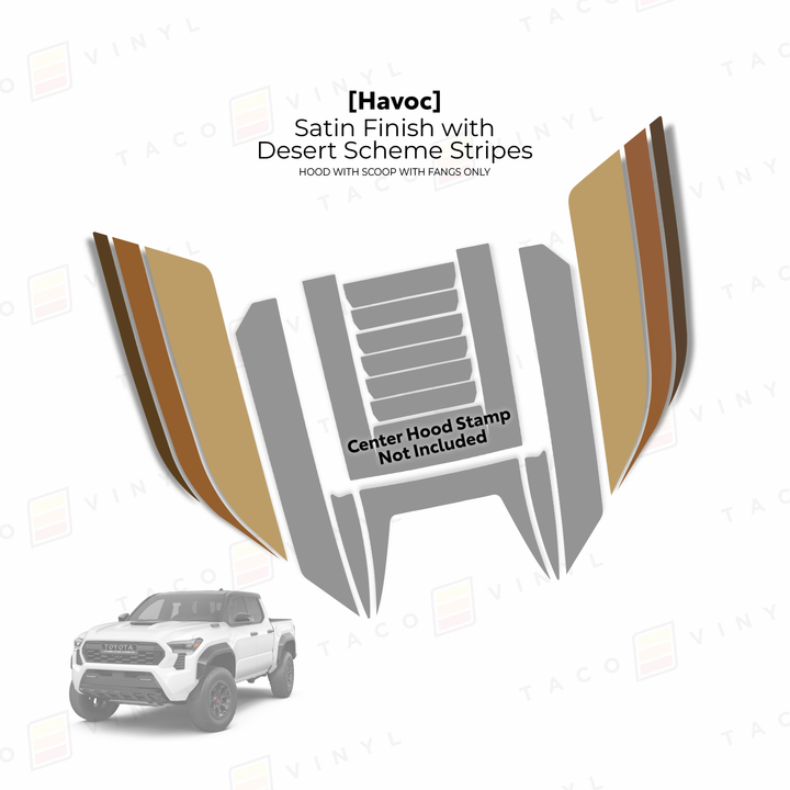 2024+ Tacoma Havoc Hood Scoop Stamp (W/ Fangs only)