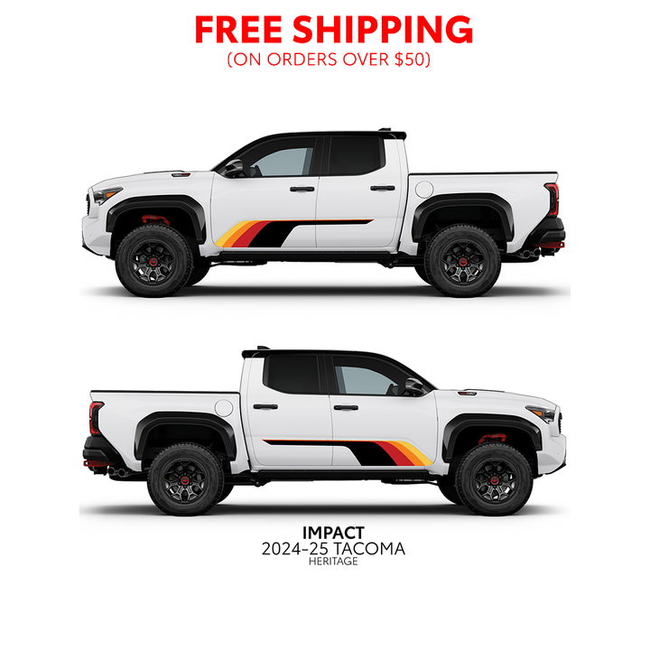 2024+ Tacoma Impact Rocker Panel Decal Kit