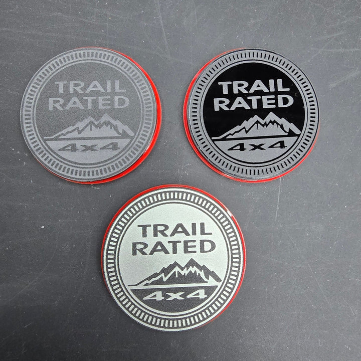 Jeep Trail Rated Emblem (Engraved Acrylic)