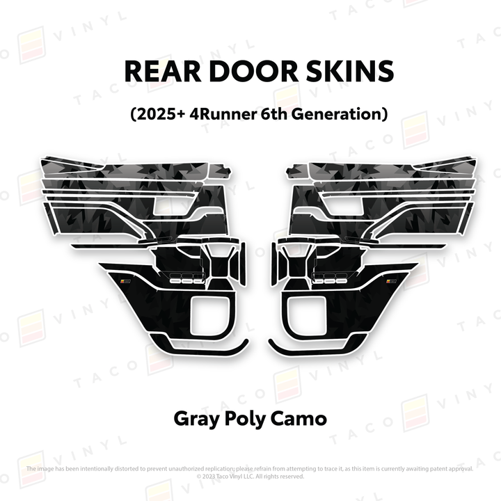 2025+ 4Runner Door Skins