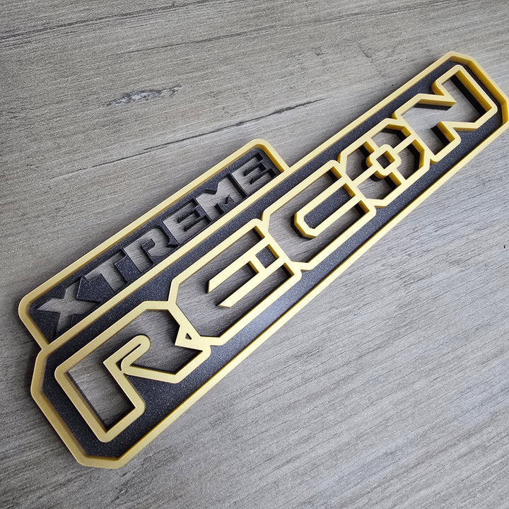 Jeep Rubicon "Xtreme Recon" Emblem - Two Color
