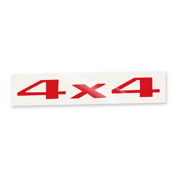 4x4 emblem overlay vinyl decal on backing