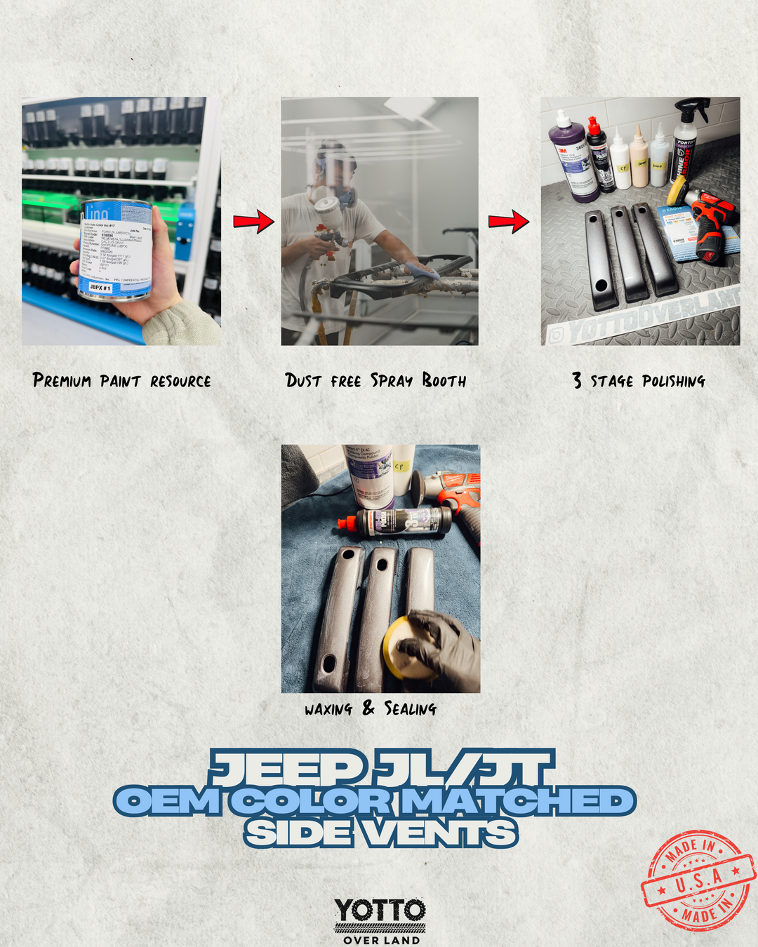 Side Vents Color Matched for Jeep JL JT Rubicon