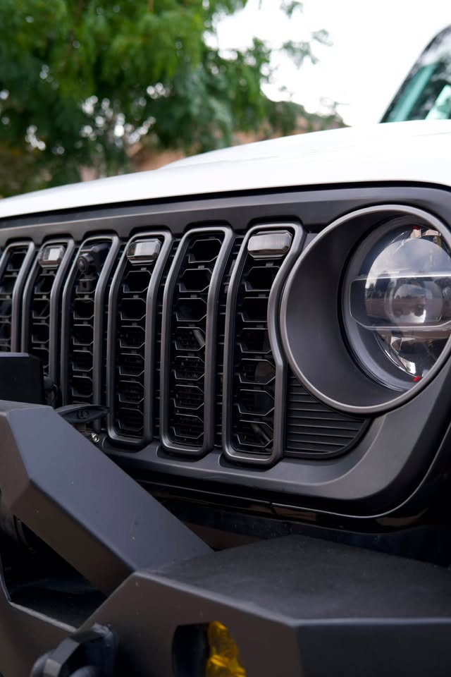 Satin Black Front Grille fits Jeep Wrangler JL/ Gladiator JT *Primer Coated | With Camera | | |