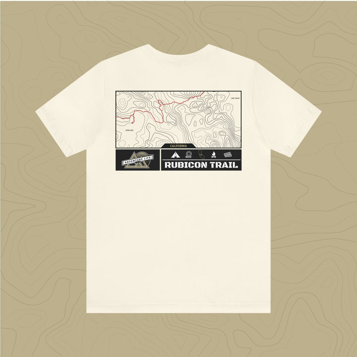 Rubicon Trail - Adventure Life Trail Topographic Garment Dyed Tee