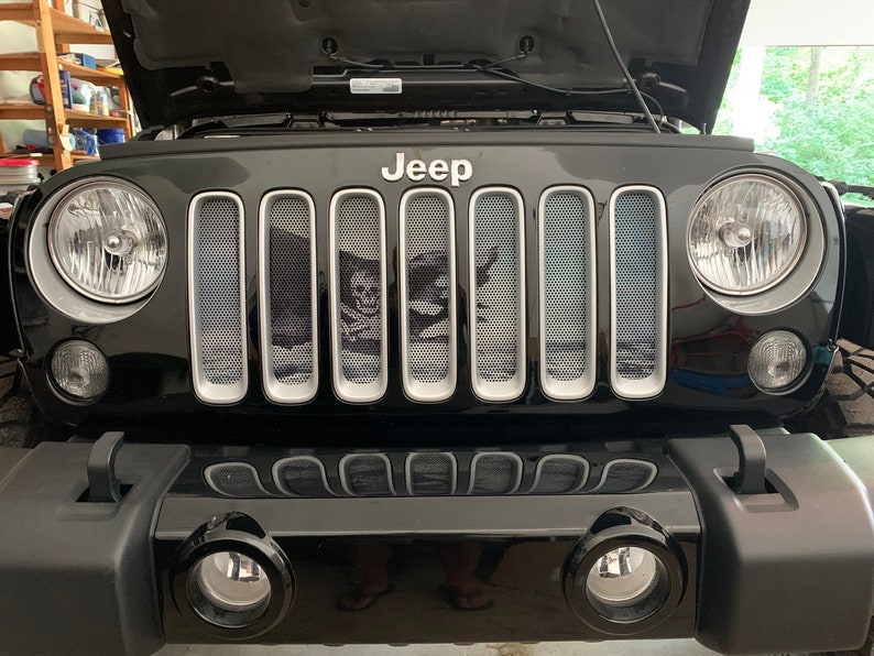 ARGH!!! Black Pirate Flag Jeep Grille Insert