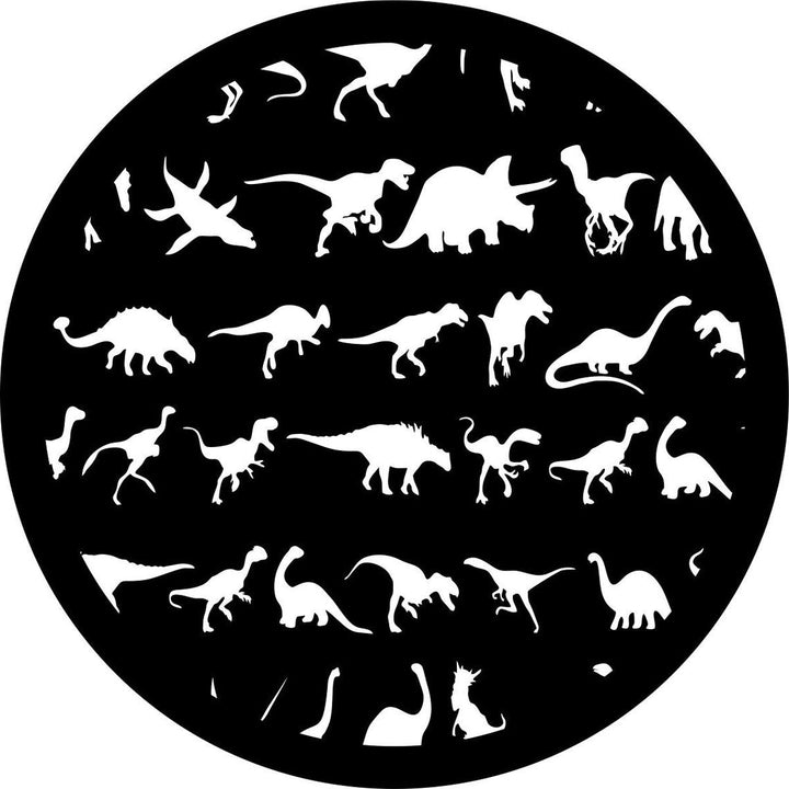 All the Dinosaurs Spare Tire Cover for Jeep, Campers, Broncos, RV, Vans, & More