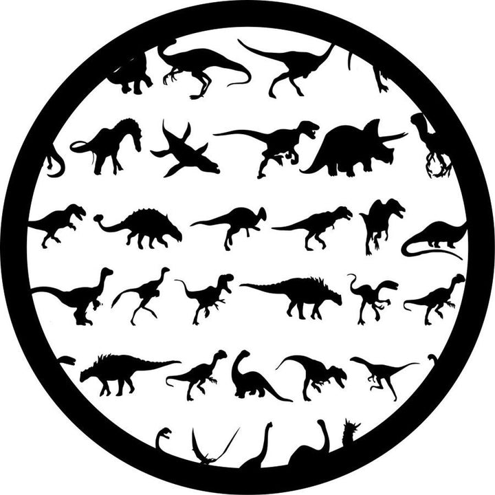 All the Dinosaurs Spare Tire Cover for Jeep, Campers, Broncos, RV, Vans, & More