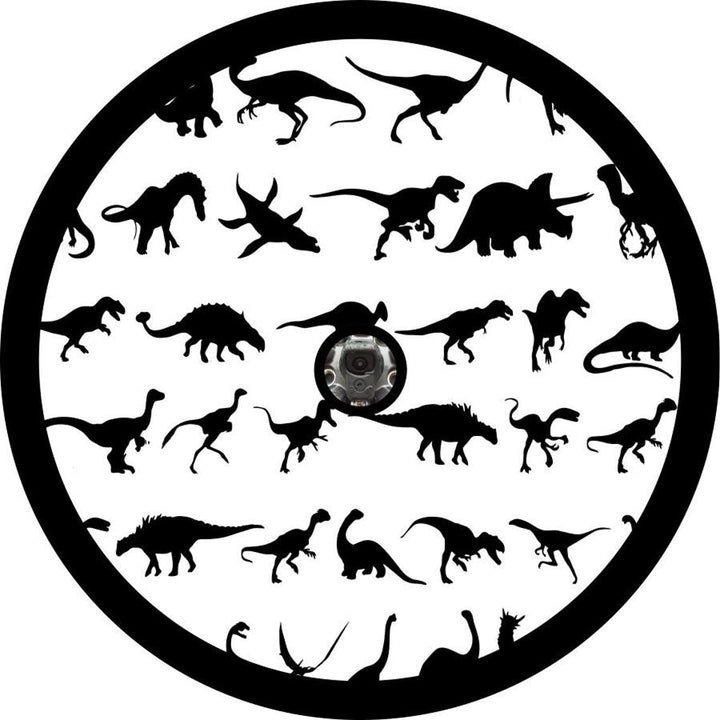 All the Dinosaurs Spare Tire Cover for Jeep, Campers, Broncos, RV, Vans, & More