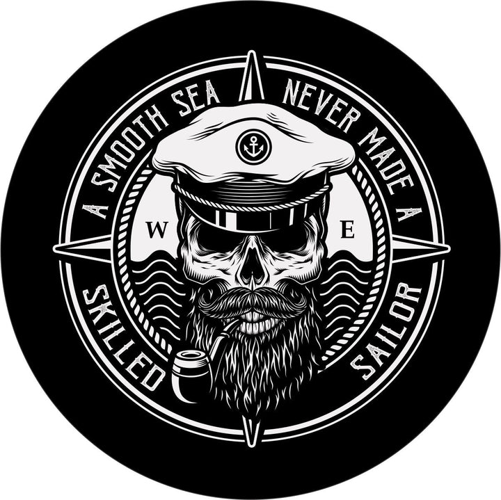 A Smooth Sea Never Made a Skilled Sailor Nautical Unique Spare Tire Cover