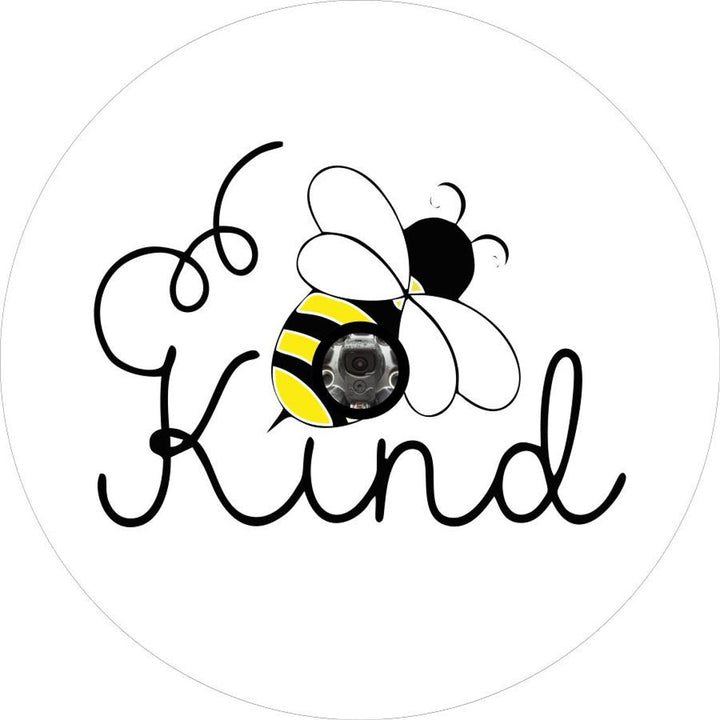 Bee Kind Honey Bee Spare Tire Cover - Jeep, RV, Camper, Bronco, Sprinter Van, & More