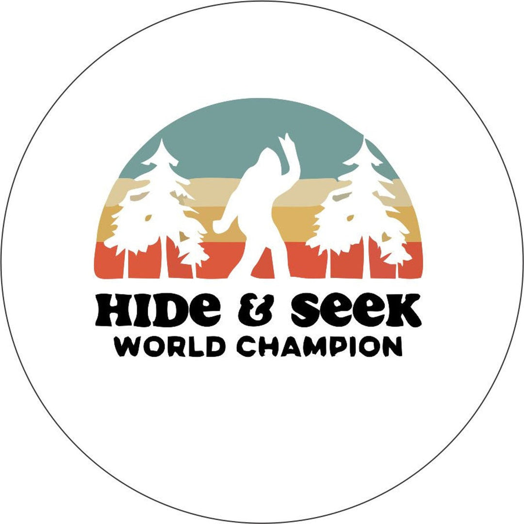 Bigfoot/Sasquatch Hide and Seek World Champion Spare Tire Cover