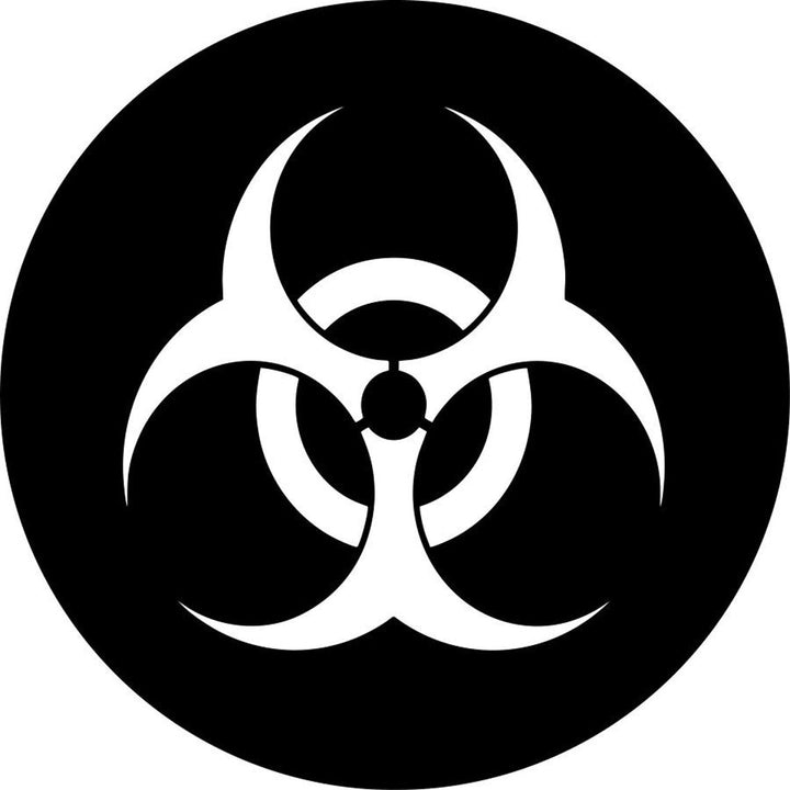 Biohazard Symbol Spare Tire Cover