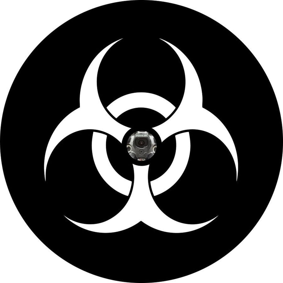 Biohazard Symbol Spare Tire Cover