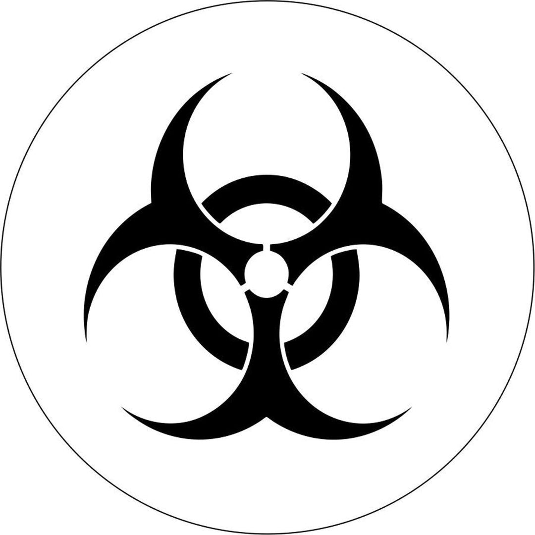 Biohazard Symbol Spare Tire Cover