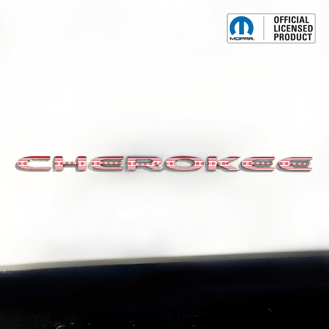 Winter Collection // CHEROKEE Door Emblem Overlay Decal Set // Fits 2014–2025 Jeep Cherokee