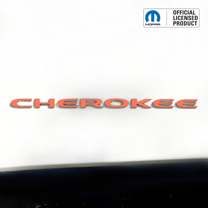 CHEROKEE Door Emblem Overlay Decal Set | Fits 2014–2025 Jeep Cherokee
