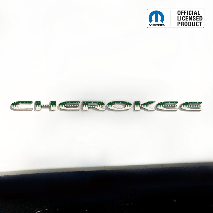 Winter Collection // CHEROKEE Door Emblem Overlay Decal Set // Fits 2014–2025 Jeep Cherokee