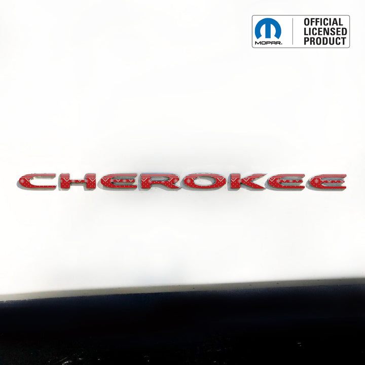 Winter Collection // CHEROKEE Door Emblem Overlay Decal Set // Fits 2014–2025 Jeep Cherokee
