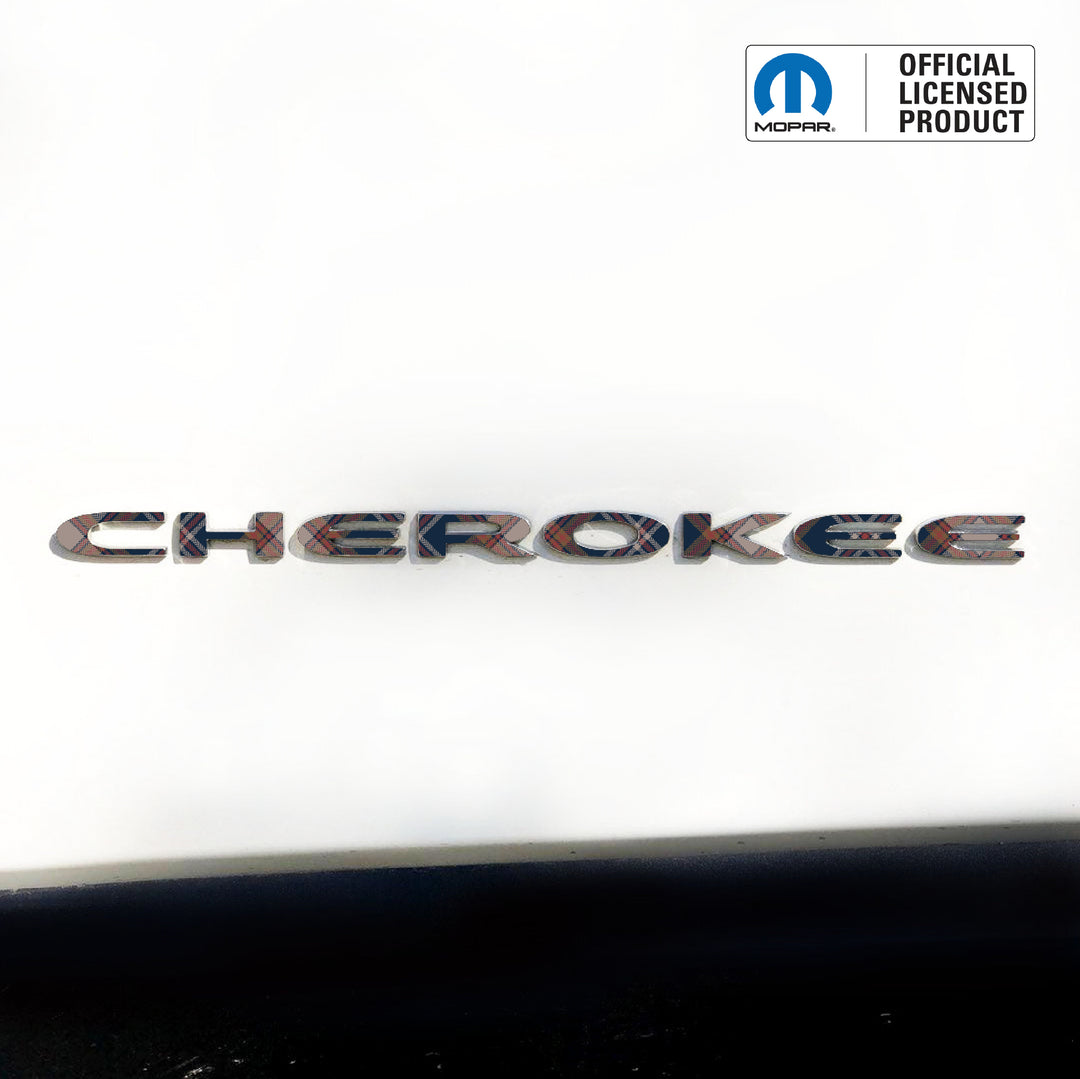 Winter Collection // CHEROKEE Door Emblem Overlay Decal Set // Fits 2014–2025 Jeep Cherokee