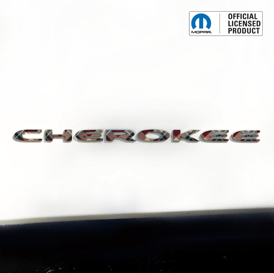 Winter Collection // CHEROKEE Door Emblem Overlay Decal Set // Fits 2014–2025 Jeep Cherokee