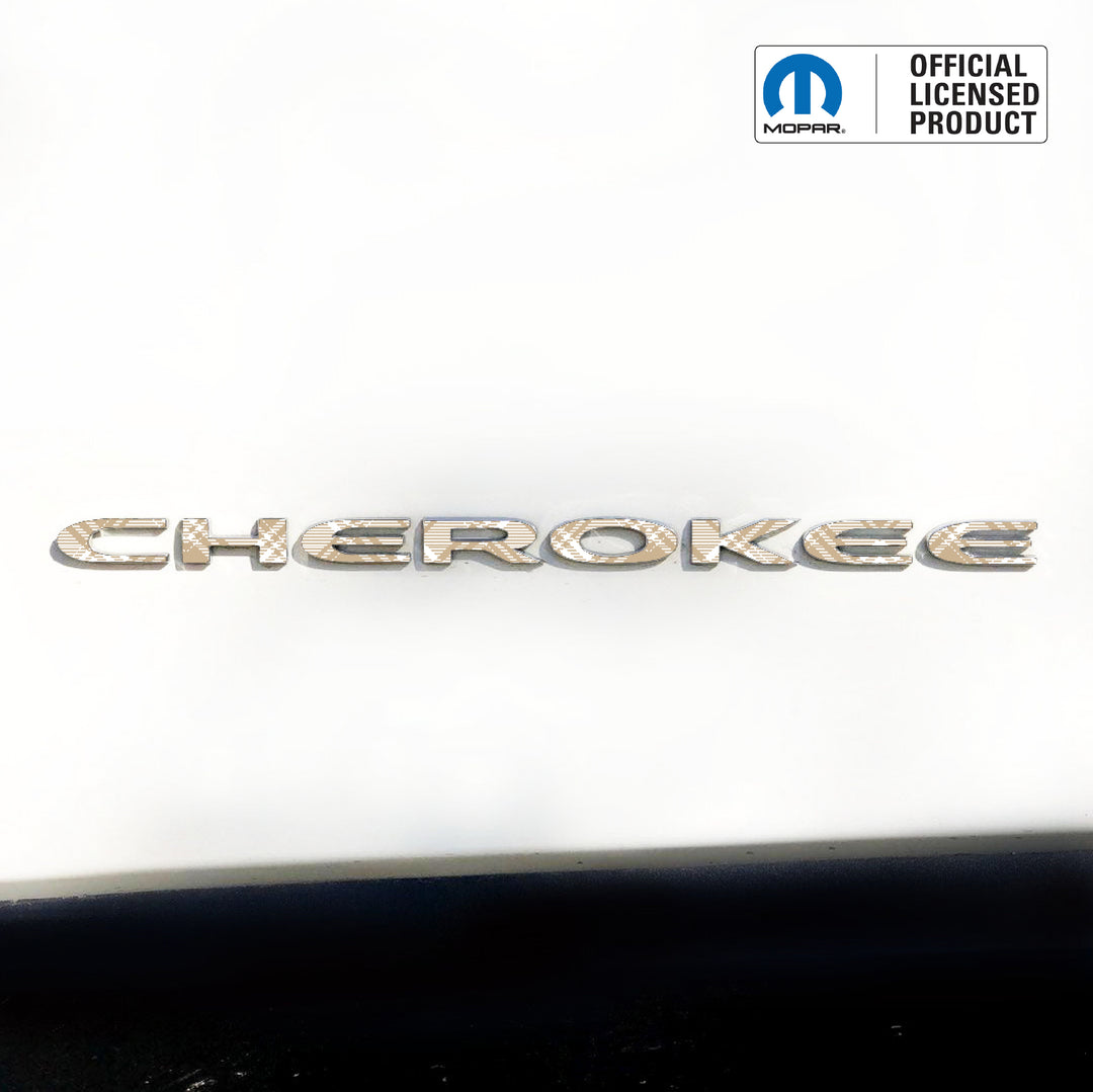 Winter Collection // CHEROKEE Door Emblem Overlay Decal Set // Fits 2014–2025 Jeep Cherokee