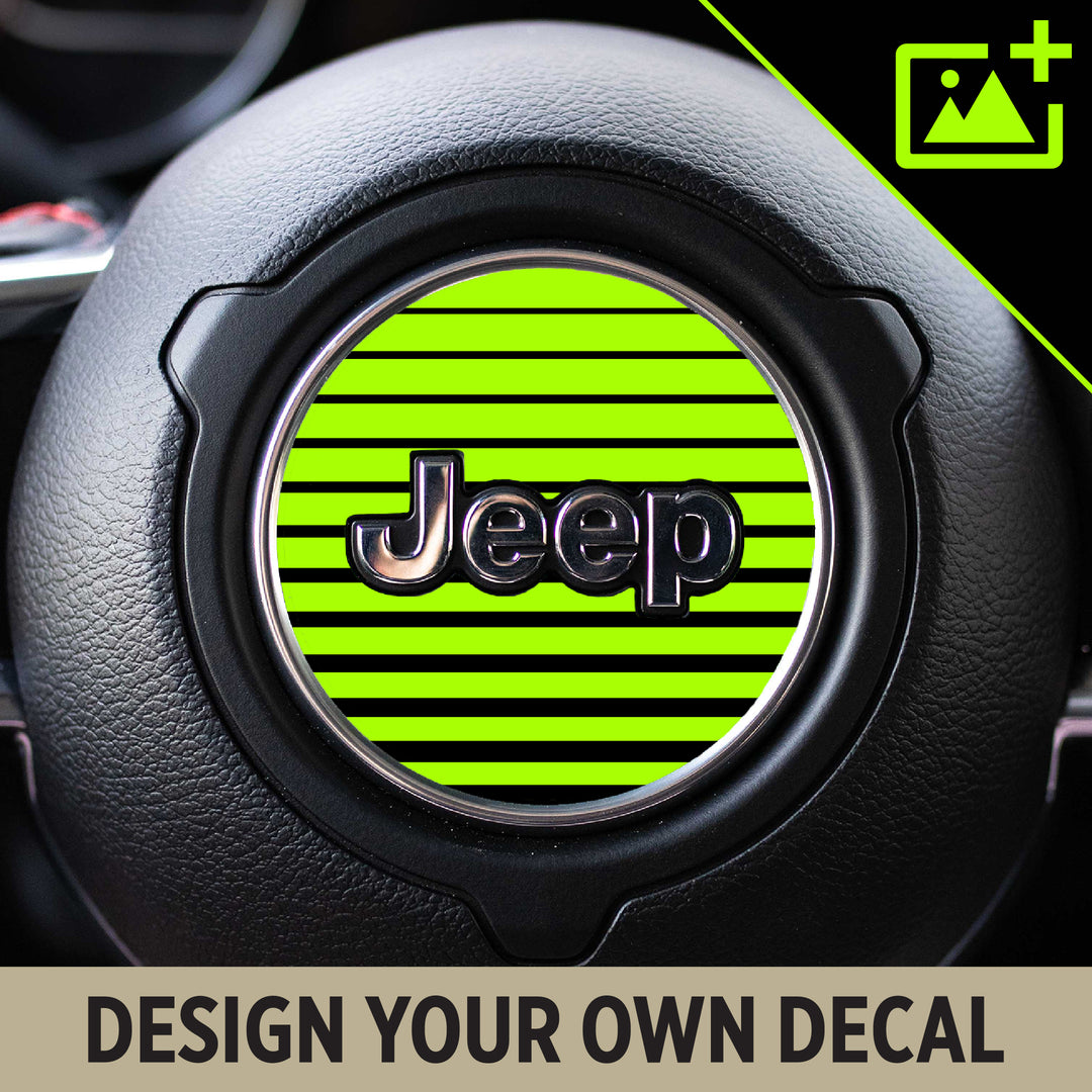 Design Your Own Steering Wheel Circle Decal for Jeep Vehicles