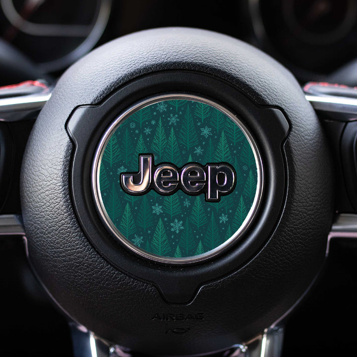 Winter Collection // Steering Wheel Decal for Jeep // Limited Edition Seasonal Prints