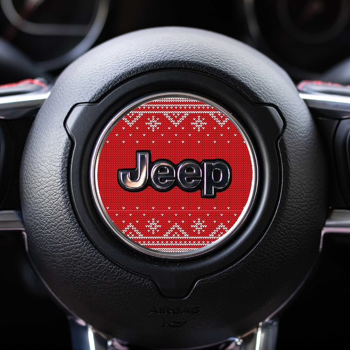Winter Collection // Steering Wheel Decal for Jeep // Limited Edition Seasonal Prints